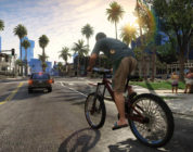 GTA V: Michel riding a bycicle