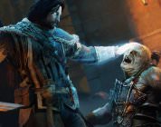 Middle Earth: Shadow of Mordor - Talion terrorizing an Orc