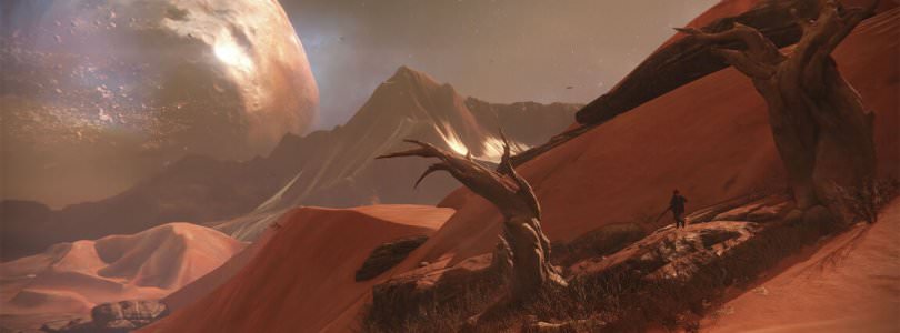 Dunes in Mars in Destiny by Bungie