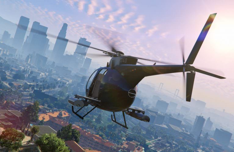 Grand Theft Auto V HD Little Bird helicopter