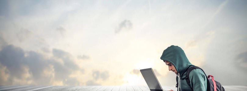 Guy with laptop computer