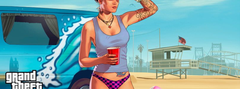 Sexy bikini girl from Grand Theft Auto Online.