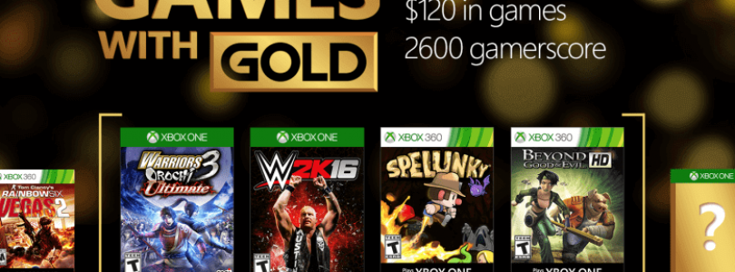 Games with Gold for August 2016 on Xbox One and Xbox 360